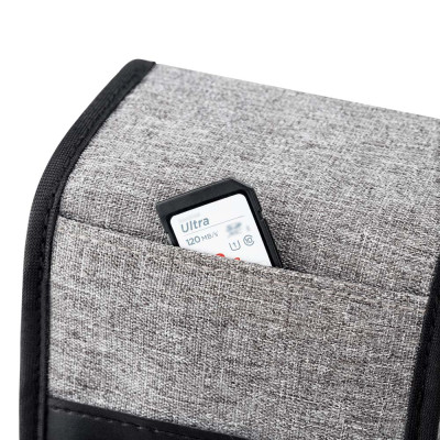 KIWIFOTOS Kompaktné puzdro na fotoaparát, sivé