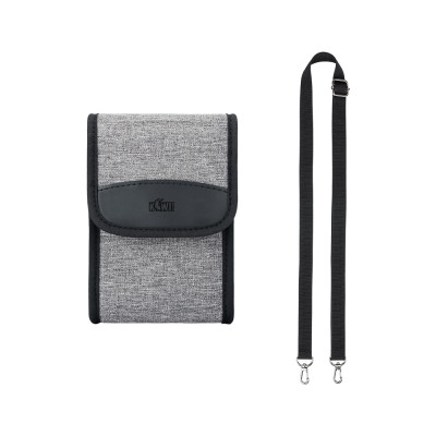 KIWIFOTOS Kompaktné puzdro na fotoaparát, sivé