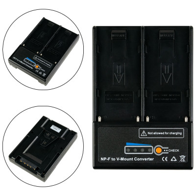 Battery Adapter 2x NPF - V-Lock/V-Mount