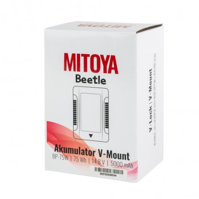 V-Mount MITOYA BEETLE BP-75W 5000mAh battery 14,8V