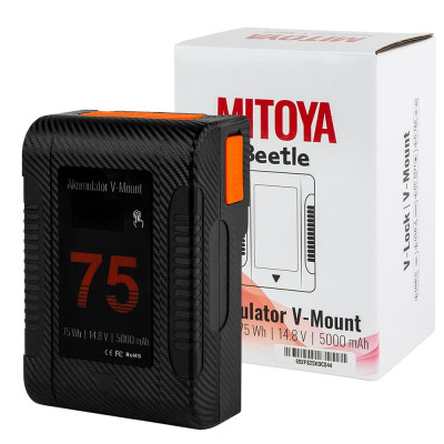 V-Mount MITOYA BEETLE BP-75W 5000mAh batéria 14,8V