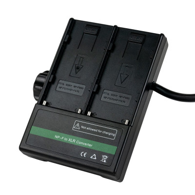 2x NPF battery adapter with XLR 4-pin output