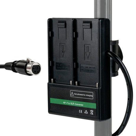 2x NPF battery adapter with XLR 4-pin output