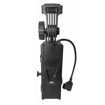 Handle for LED lamps with V-Lock battery holder