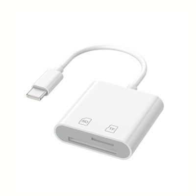 SD/TF card reader with USB-C connector