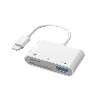 Čítačka kariet SD / TF + USB pre zariadenia s konektorom USB-C