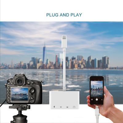 Čtečka SD/TF karet + USB + Lightning pro zařízení s Lightning konektorem