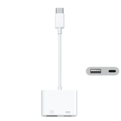 Adapter with USB-C + USB to USB-C