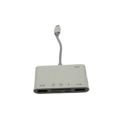 SD/TF card reader + 3 x USB + Lightning for devices with Lightning connector