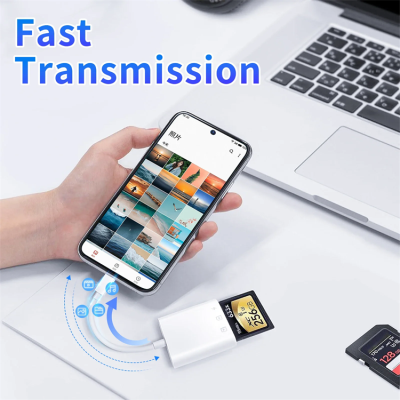 SD, TF + Lightning memory card reader for devices with Lightning connector ( Iphone )