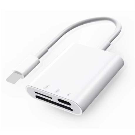 SD, TF + Lightning memory card reader for devices with Lightning connector ( Iphone )