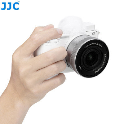 JJC vetruodolný chránič mikrofónu CSW-ZVE10 WHITE pre SONY ZV
