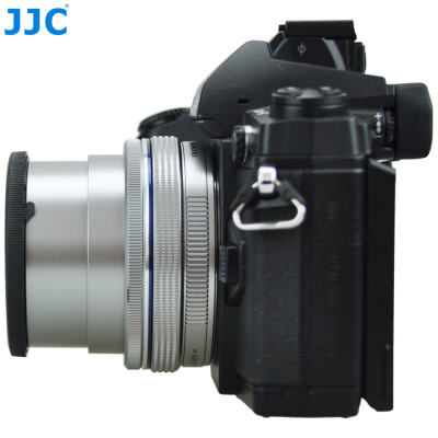 JJC Z-O14-42 BLACK, automatická clona kompatibilná s objektívmi Olympus 4-42 mm, 17 mm a Panasonic Lumix 12-32 mm