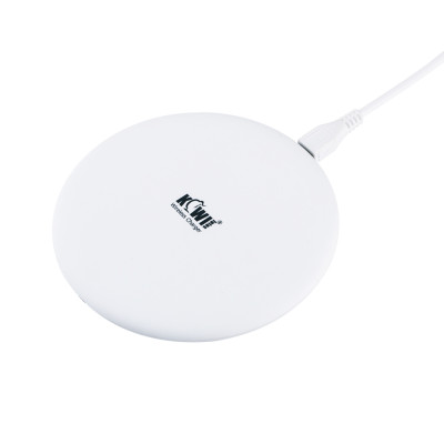 KIWIFOTOS KWC-01 WHITE, Bezdrátová nabíječka pro mobilní telefony, bílá