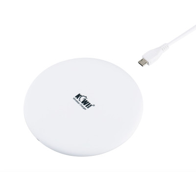 KIWIFOTOS KWC-01 WHITE, Bezdrátová nabíječka pro mobilní telefony, bílá
