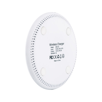KIWIFOTOS KWC-01 WHITE, Bezdrôtová nabíjačka pre mobilné telefóny, biela