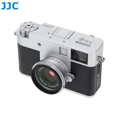 JJC LH-JXHALF SILVER, Sluneční clona speciálně navržená pro fotoaparáty FUJI Film X half, stříbrná