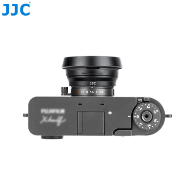 JJC LH-JXHALF BLACK, Slnečná clona špeciálne navrhnutá pre polovičné fotoaparáty FUJI Film X, čierna