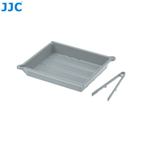 JJC DT-1012 GRAY, Zásobník na vyvolávanie filmov + kliešte, sivý