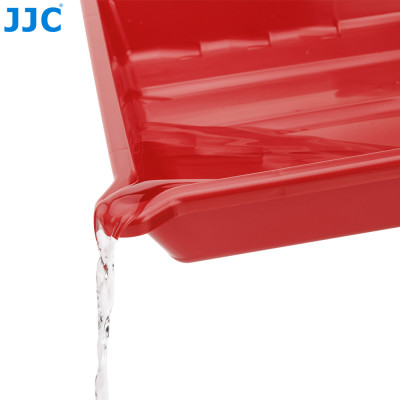 JJC DT-1012 RED, zásobník na vyvolávanie filmov + kliešte, červený