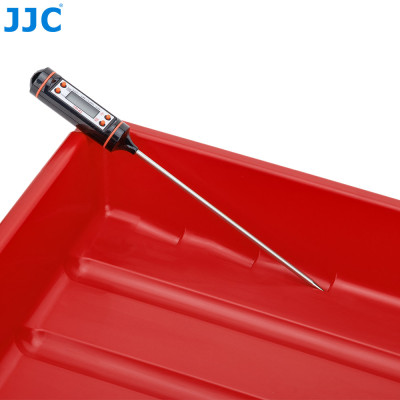 JJC DT-1012 RED, Vanička na vyvolávání filmů + kleště, červená