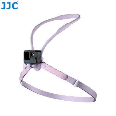 JJC MNM-AC1 PURPLE, Magnetický držák na krk pro akční kameru, fialový