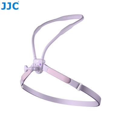 JJC MNM-AC1 PURPLE, Magnetický držiak na krk pre akčnú kameru, fialový
