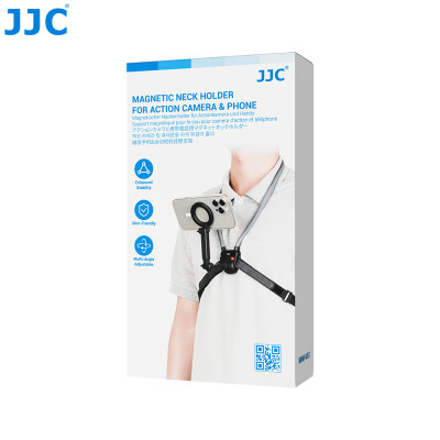 JJC MNM-MS1, Magnetický držák na krk pro akční kameru a telefon, černý