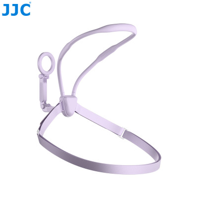 JJC MNM-MS1 PURPLE, Magnetický držiak na krk pre akčnú kameru a telefón, fialový