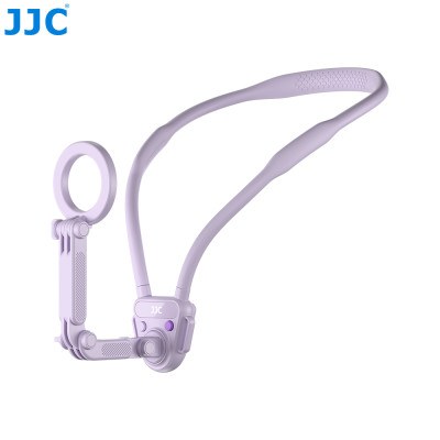 JJC MNM-MS1 PURPLE, Magnetický držiak na krk pre akčnú kameru a telefón, fialový
