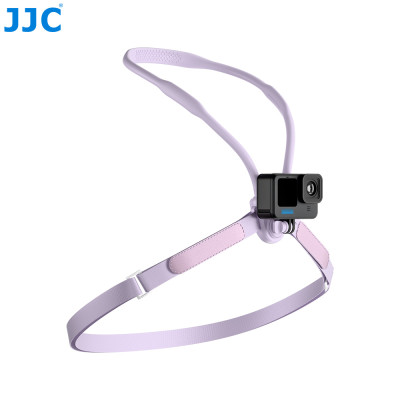 JJC MNM-MS1 PURPLE, Magnetický držák na krk pro akční kameru a telefon, fialový