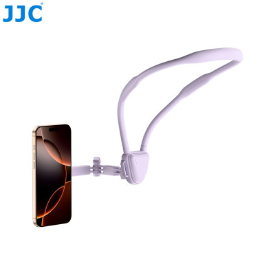 JJC MNM-MS1 PURPLE, Magnetický držák na krk pro akční kameru a telefon, fialový