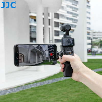 JJC EA-OP3MS, rozširujúci adaptér, držiak kamery DJi Osmo Pocket 3 s nastaviteľným ramenom s magnetickým držiakom na telefón