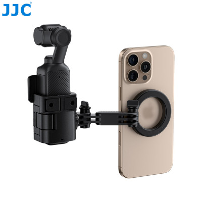 JJC EA-OP3MS, rozširujúci adaptér, držiak kamery DJi Osmo Pocket 3 s nastaviteľným ramenom s magnetickým držiakom na telefón