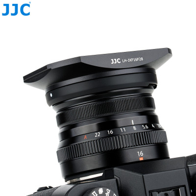 JJC LH-JXF16F28 BLACK, Kovová slnečná clona pre objektív FUJI. XF 16mm f/2.8 R WR