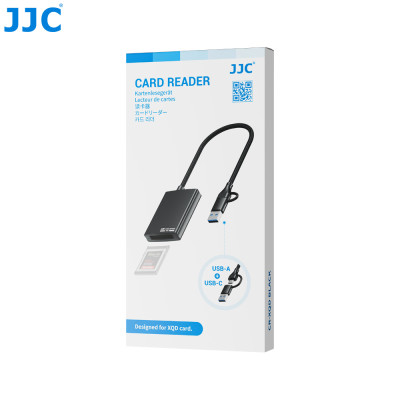 JJC  Čtečka karet XQD, USB 3.2 Gen1, připojení USB a USB-C