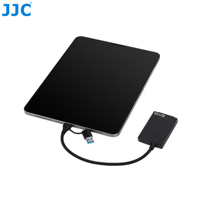 JJC  Čtečka karet XQD, USB 3.2 Gen1, připojení USB a USB-C