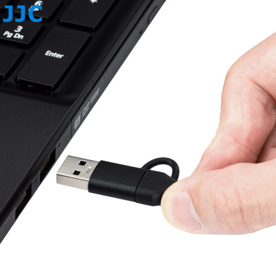 JJC  Čtečka karet XQD, USB 3.2 Gen1, připojení USB a USB-C