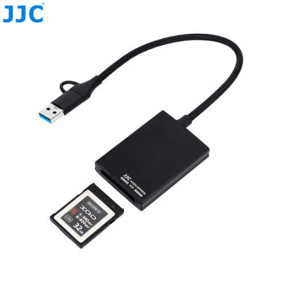 JJC  Čtečka karet XQD, USB 3.2 Gen1, připojení USB a USB-C