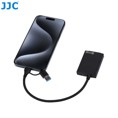 Čítačka kariet JJC XQD, pripojenie USB 3.2 Gen1, USB a USB-C