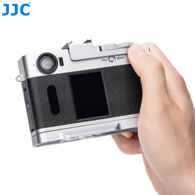 JJC Grip na palec, Thumb Up Grip pro FUJIFilm X half, stříbrný