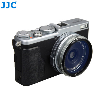 JJC LH-JX100, stříbrná sluneční clona náhrada za Fujifilm LH-X100