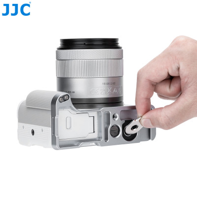 JJC Hand grip, rukojeť pro CANON EOS R50 V, stříbrný