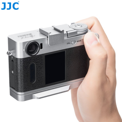 JJC Hand grip, rukojeť pro  FUJIFilm X half, stříbrný