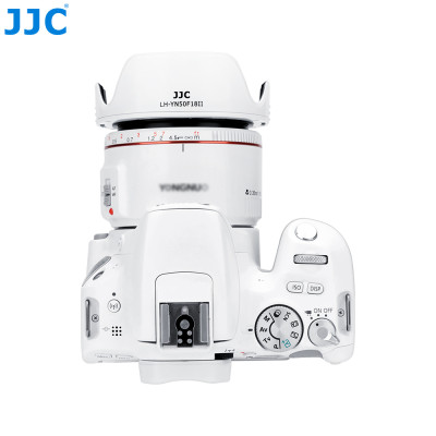 Krytka objektívu JJC pre Yongnuo YN 50 mm f/1,8 II, biela