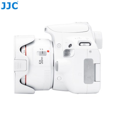 Krytka objektívu JJC pre Yongnuo YN 50 mm f/1,8 II, biela