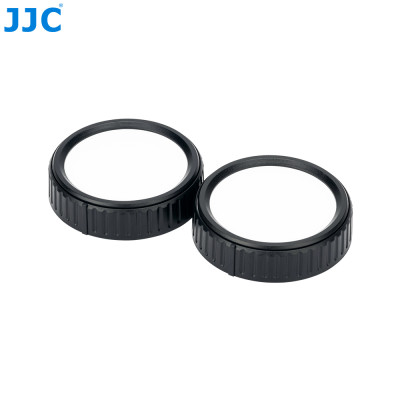 JJC RL-CM2K, Zadní krytka objektivu s možností popisu pro CANON EF-M, 2 ks