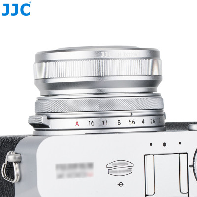 Slnečná clona JJC nahrádza slnečnú clonu FUJI. Adaptér LH-X100 a AR-X100, strieborný
