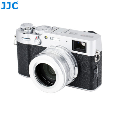 JJC Sluneční clona nahrazuje sluneční clonu FUJI. LH-X100 a adaptér AR-X100, stříbrná