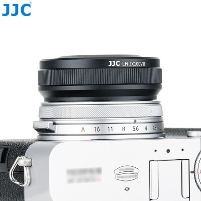 JJC Sluneční clona nahrazuje sluneční clonu FUJI. LH-X100 a adaptér AR-X100, černá